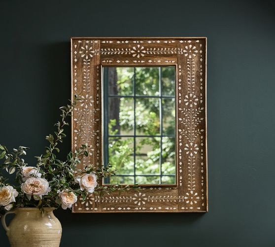 Alma Bone Inlay Wall Mirror | GreenRow