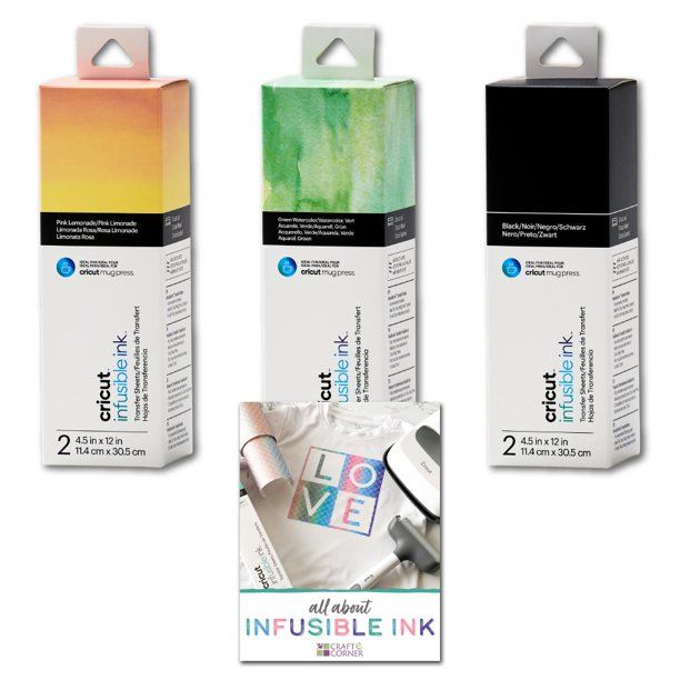 Craft-e-Corner Cricut Infusible Ink Transfer Sheet Bundle for Mug Press, Pink Green Watercolor - ... | Walmart (US)