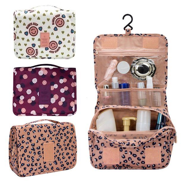 Windfall Travel Makeup Bag Water-resistant Toiletry Cosmetic Bag Travel Makeup Organizer Folding ... | Walmart (US)