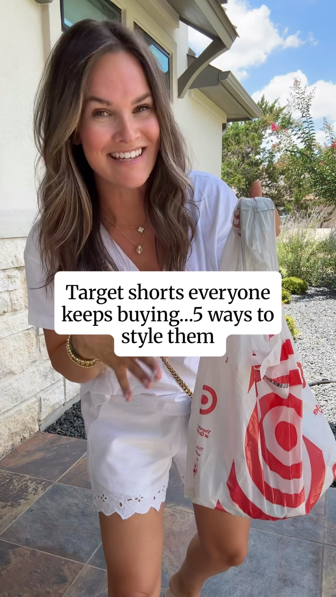Thousands of you have grabbed these Target white shorts, and I totally get why. 🤍 They’re lightweight, flattering, and so easy to dress up or down. Sharing 5 easy outfit ideas so you can get even more wear out of them this summer. LIKE and comment “TARGET FINDS” for deets. 
#TargetStyle #TargetFashion

#LTKootd #LTKgrwm #LTKSaleAlert