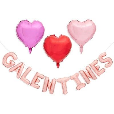 Sparkle and Bash 19 Pcs Galentine's Day Balloon Garland Decorations, Valentine Heart Balloons Par... | Target