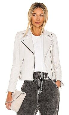 ALLSAINTS Dalby Biker Jacket in White from Revolve.com | Revolve Clothing (Global)