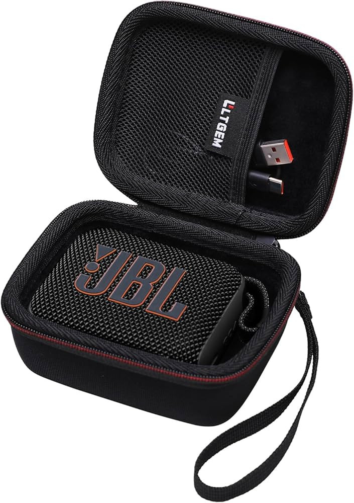 LTGEM Case Compatible with JBL Go 4 / GO 5 / Go 3 Ultra-Portable Waterproof Speaker, Black | Amazon (US)