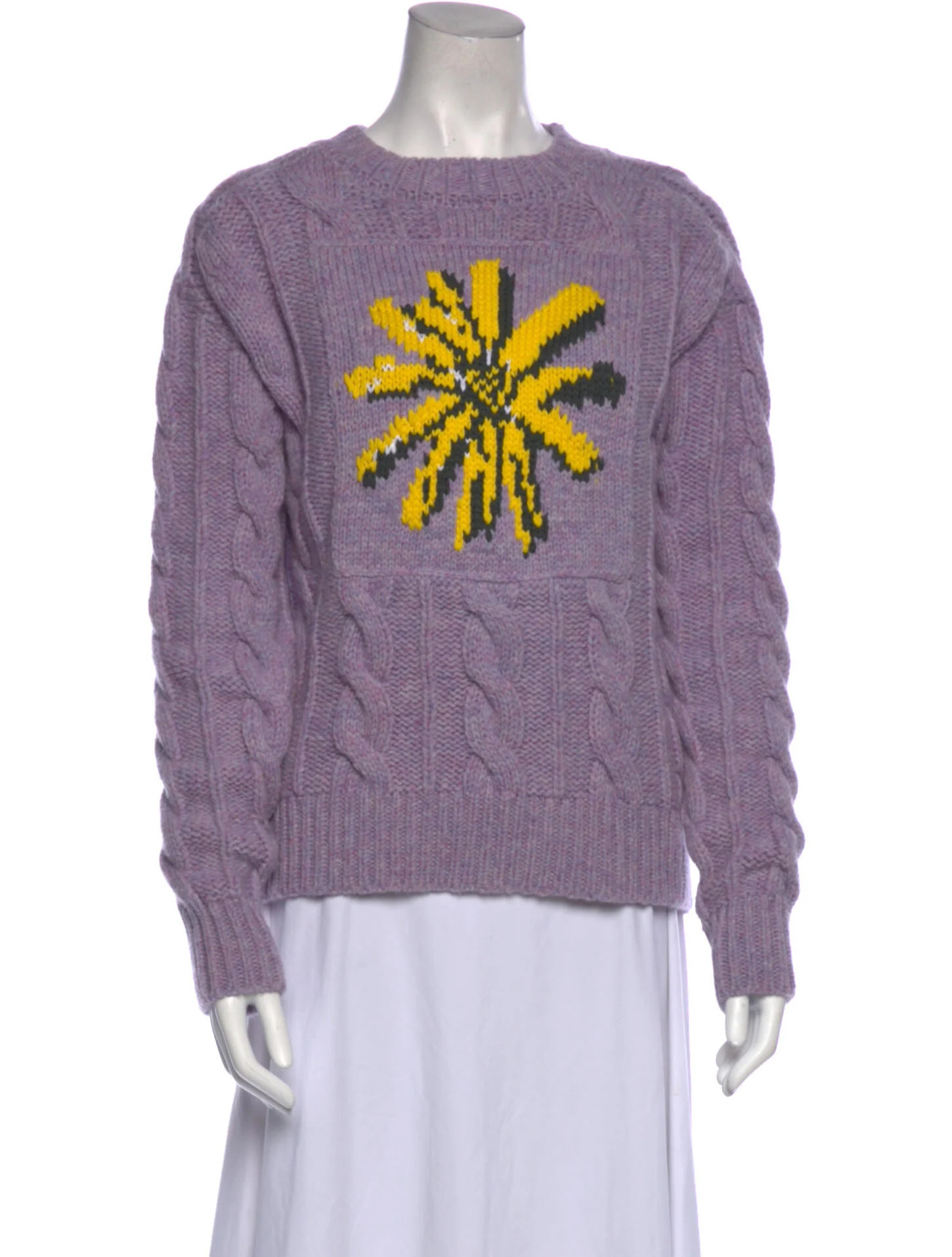 Graphic Print Crew Neck Sweater | The RealReal