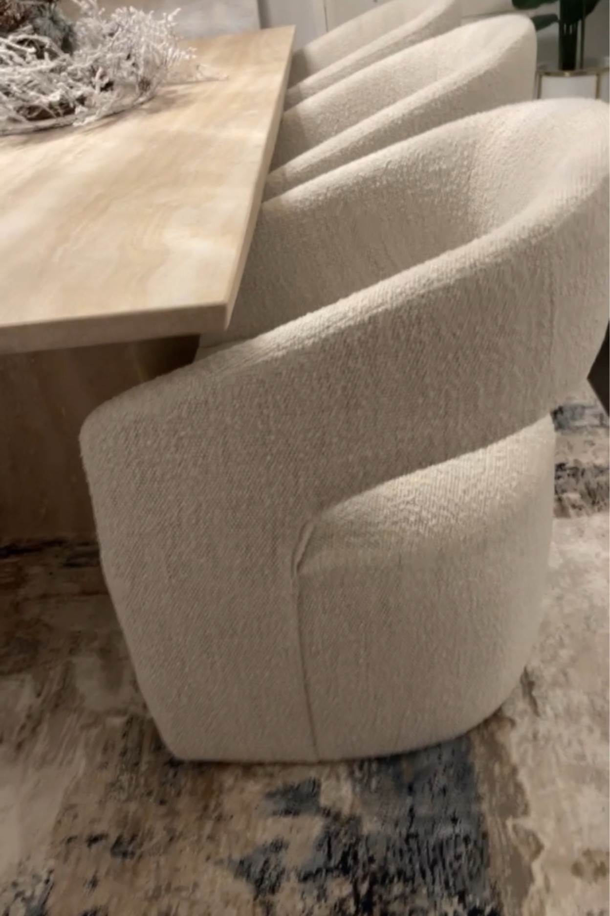Obsessed with every detail of this natural stone, dining table and these gorgeous chairs🤩

#LTKstyletip #LTKhome