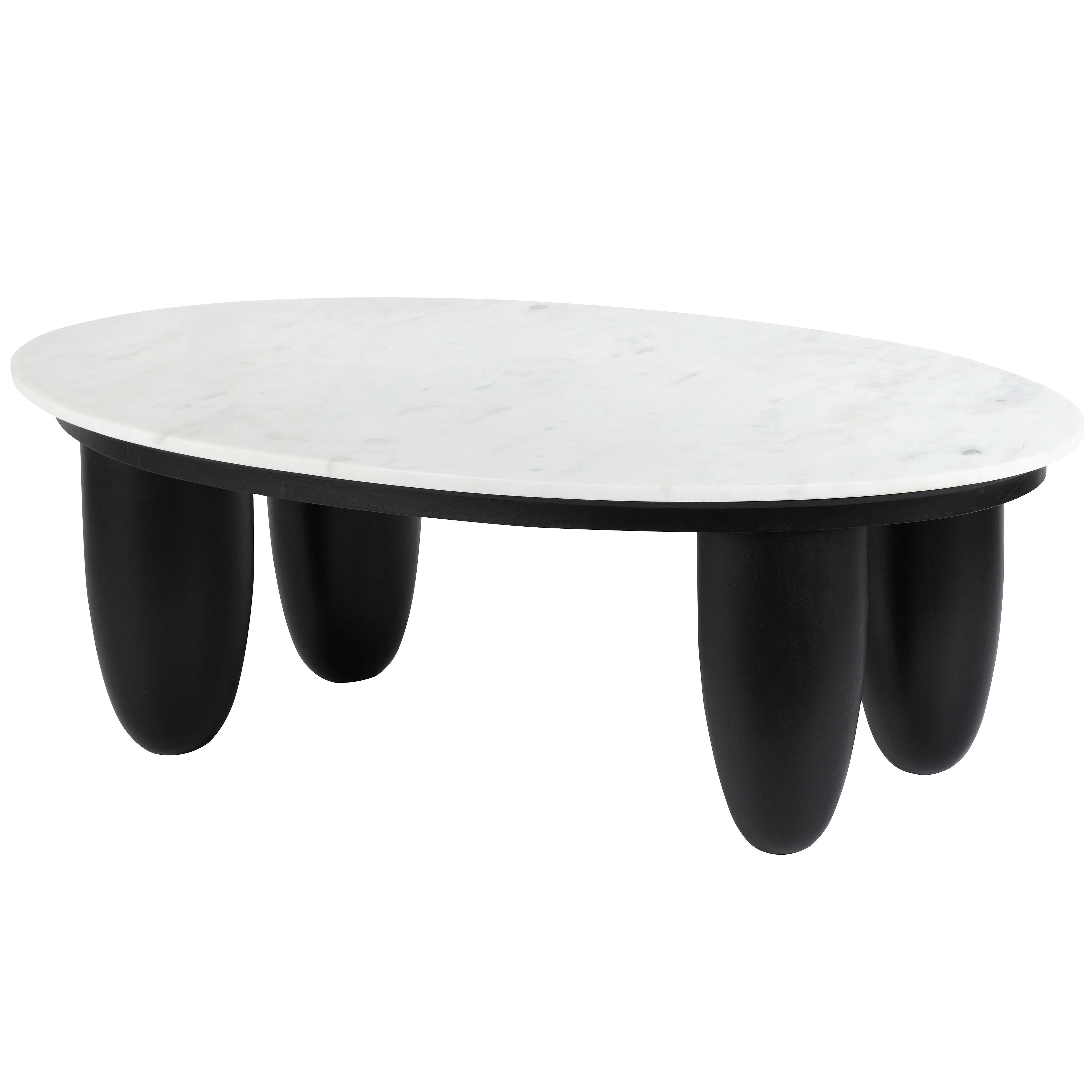 Kwamae Marble Top Single Coffee Table | Wayfair North America