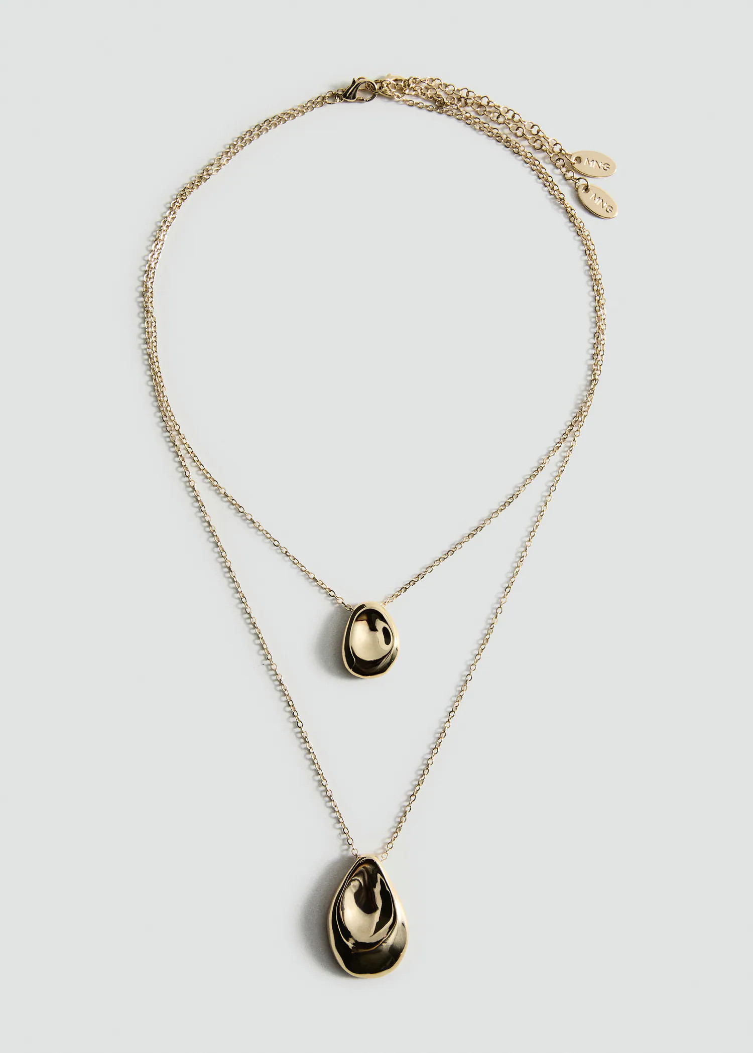 Double-drop pendant necklace | Mango (US/MX/AU)