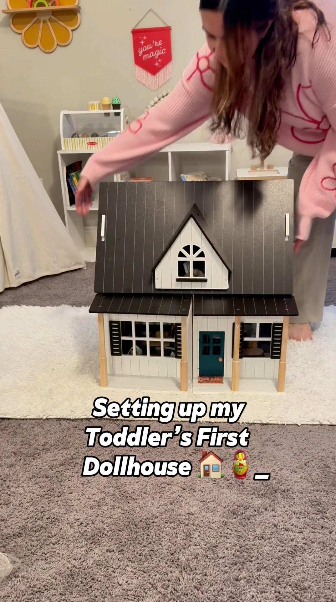This farm style wooden dollhouse is the perfect addition to my toddler playroom. Comes with all the accessories , furniture. It’s from Sam’s club and is currently on sale for only $44..but is out of stock.
Linking a similar one from Target
Would make a perfect toddler valentine gift or birthday gift.


#toddlerdollhouse
#woodendollhouse
#montessoriinspired
#toddlerplayroom

#LTKKids #LTKSaleAlert #LTKGiftGuide