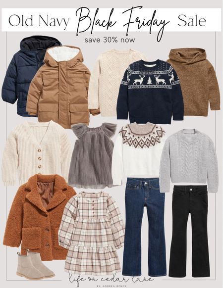 Old Navy Black Friday Gift Guide- save up to 30% off plus lots of deals $20 & under for the whole family! From coats, jeans, holiday wear & more! 

#giftsforkids #giftsunder50 #christmas 

#LTKkids #LTKGiftGuide #LTKCyberweek