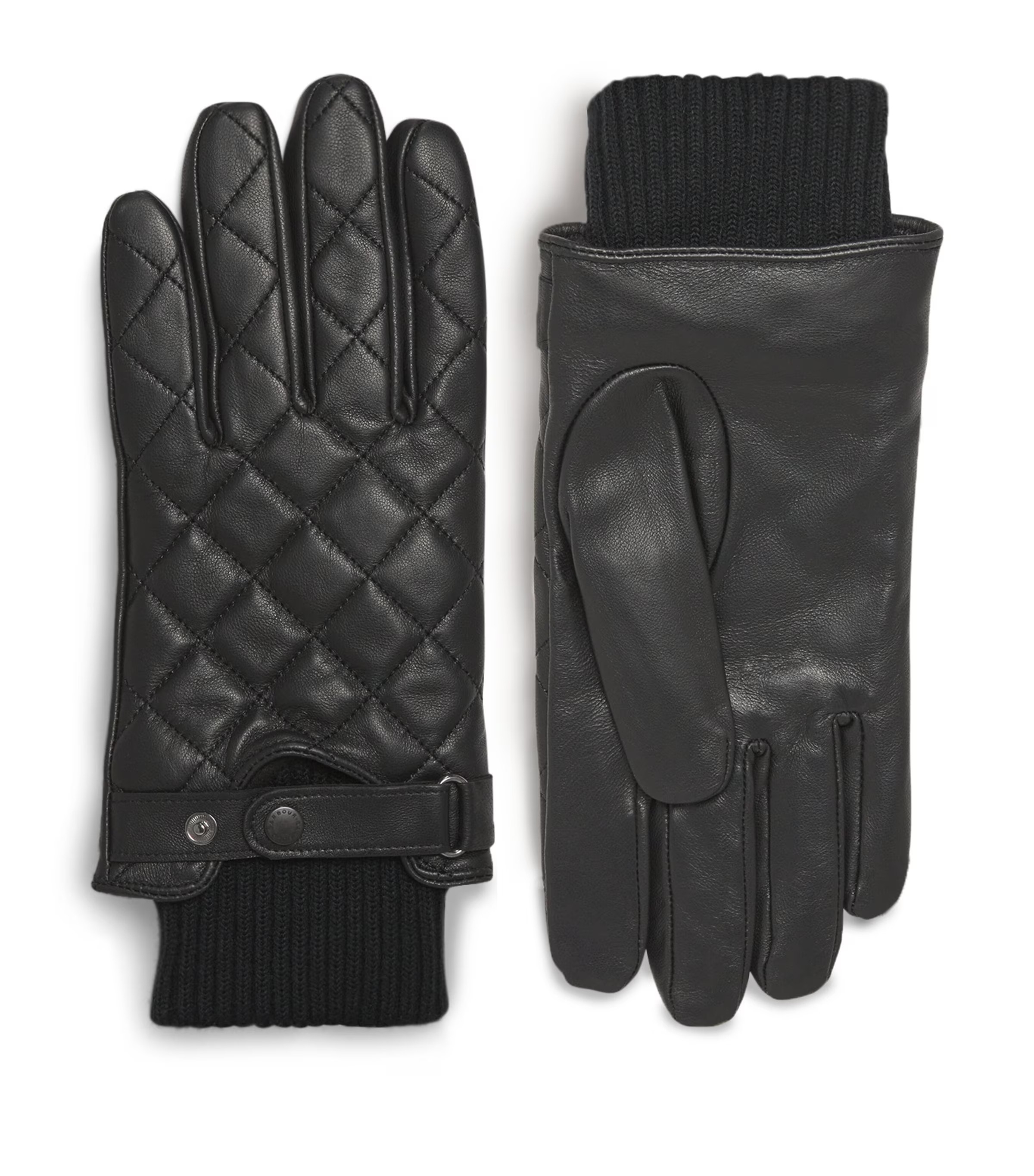 Barbour Quilted Leather Gloves | Harrods