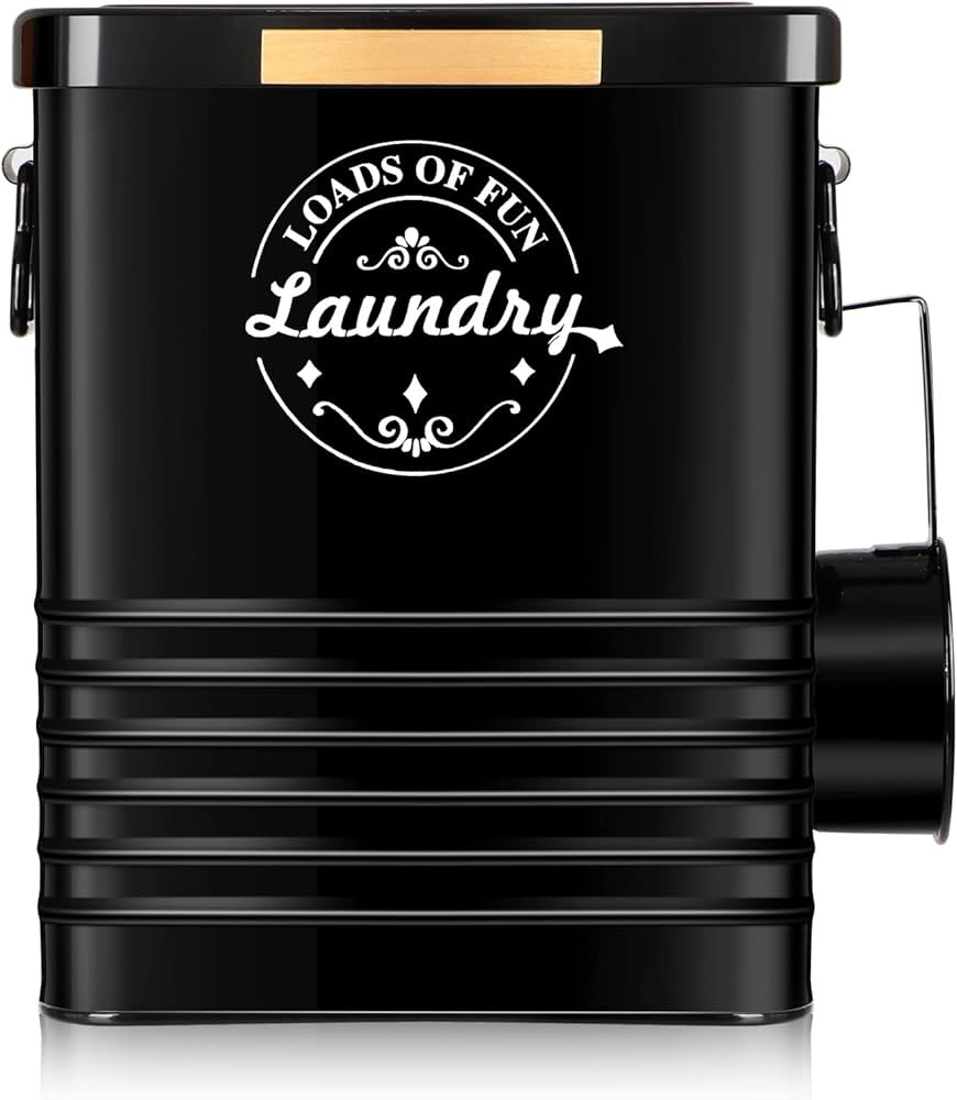 Laundry Detergent Powder Container Dispenser Holder for Laundry Room Organization. Metal Laundry ... | Amazon (US)