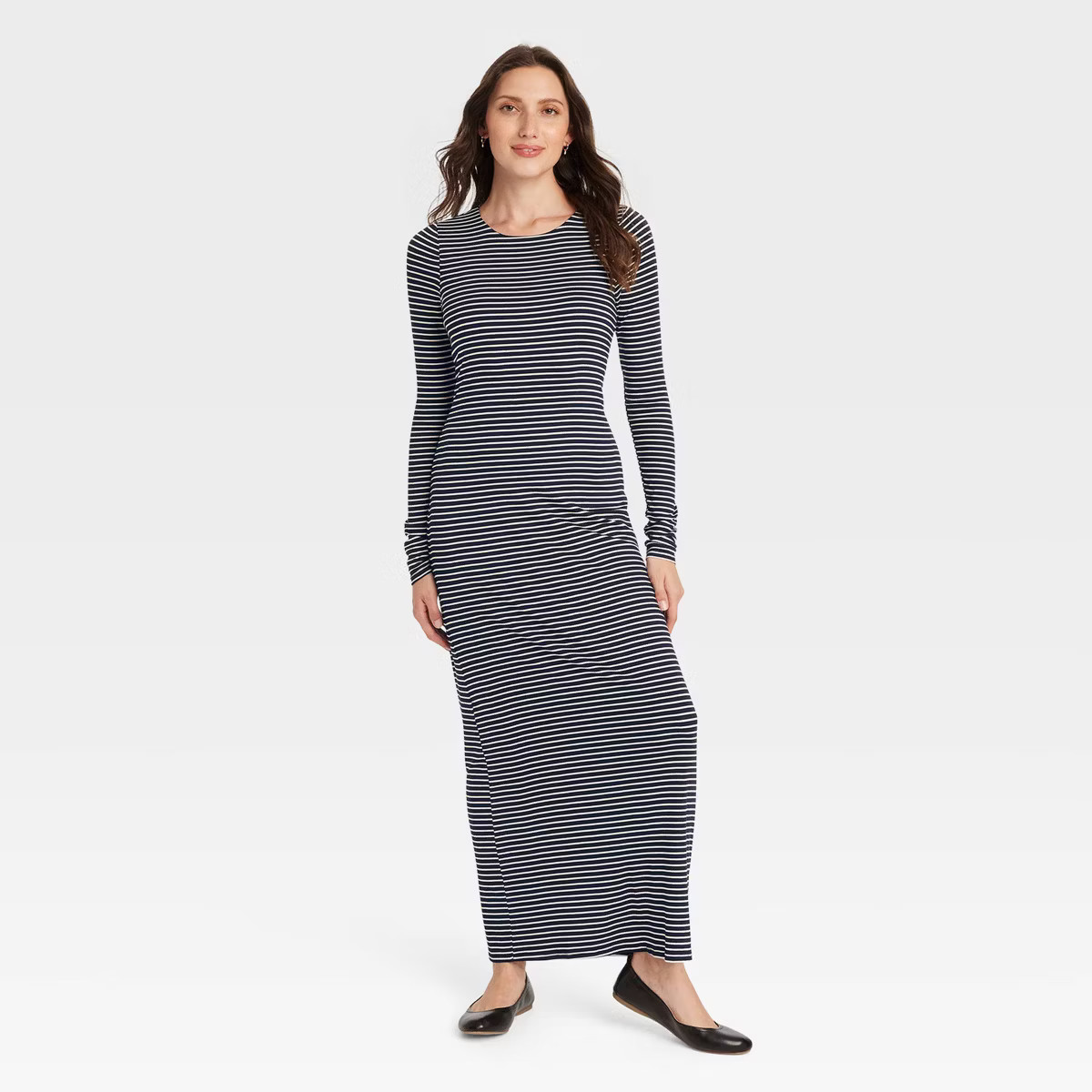 Women's Long Sleeve Knit Maxi T-Shirt Dress - Universal Thread™ | Target