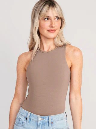 Sleeveless High-Neck Bodysuit for Women | Old Navy (US)