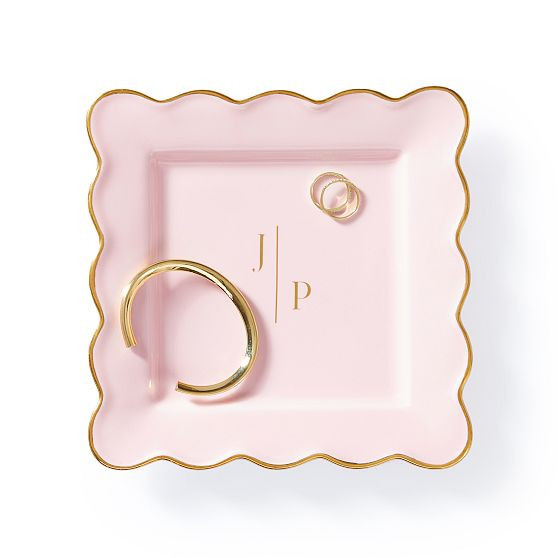 Scalloped Ceramic Catchall, Blush | Mark and Graham