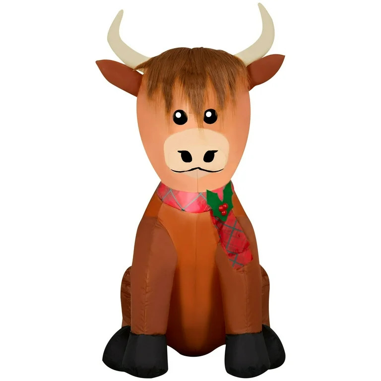 Airblow29.53flatables 3.5 Foot Christmas Highlander Cow | Walmart (US)