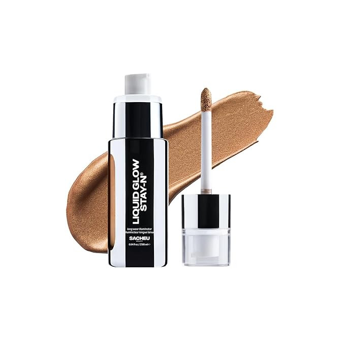 Sacheu Liquid Glow STAY-N Liquid Highlighter & Illuminator Makeup — 30ml Long Lasting Luminous ... | Amazon (US)