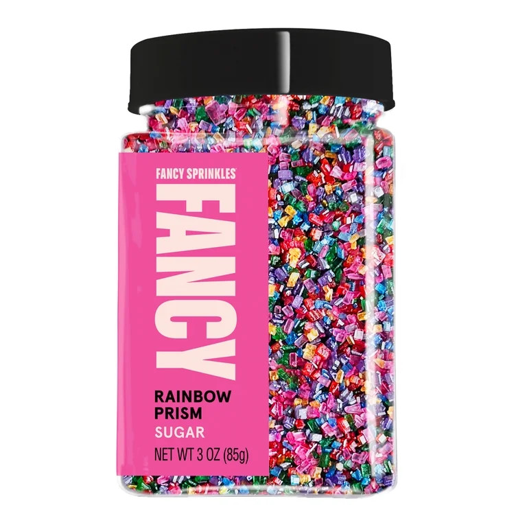 Fancy Sprinkles Rainbow Prism Sugar, Dessert Sprinkles, 3 oz | Walmart (US)