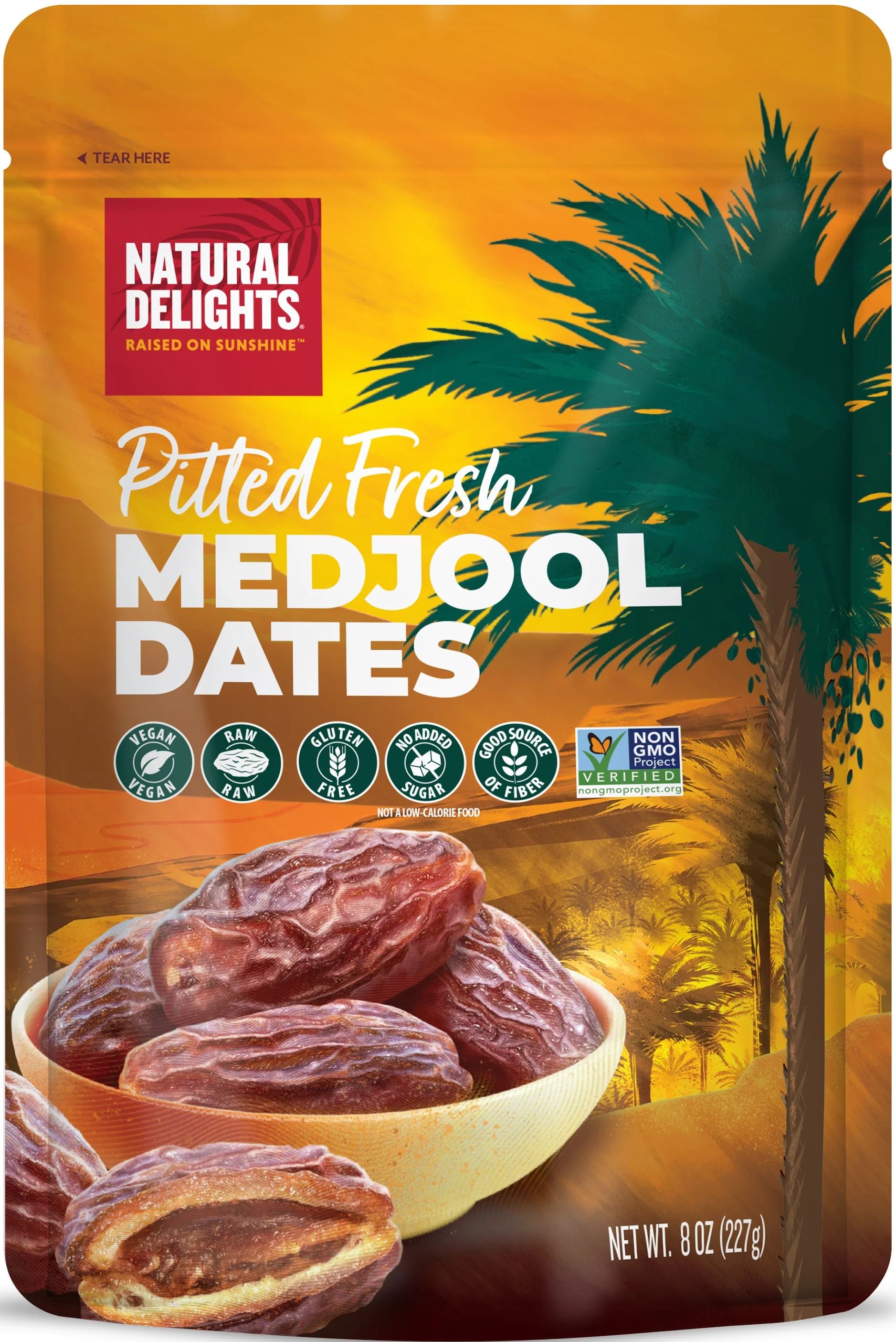 Natural Delights Pitted Medjool Dates 8oz Pouch | Walmart (US)