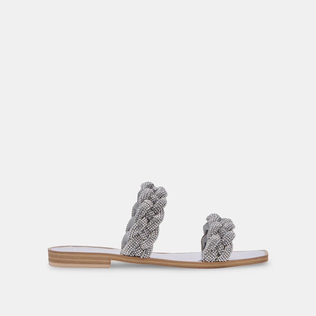 INDY RHINESTONE SANDALS CRYSTAL RHINESTONE | DolceVita.com