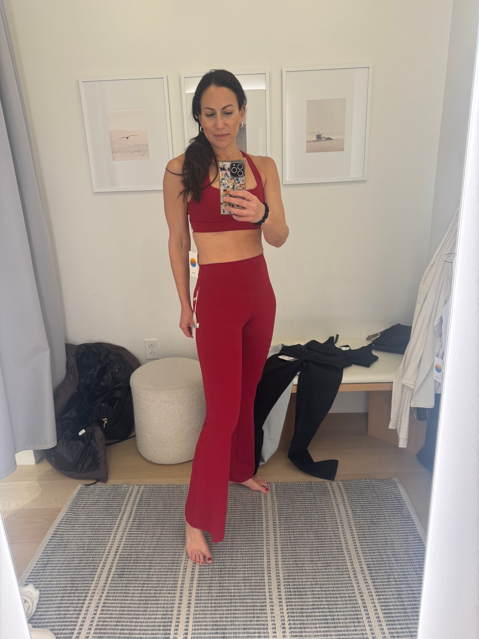 Holiday Fitness? all the feels in this gorgeous rich red is pure perfection! TTS - I’m in a size small legging and medium bra

#LTKHoliday #LTKActive #LTKfitnessgoals