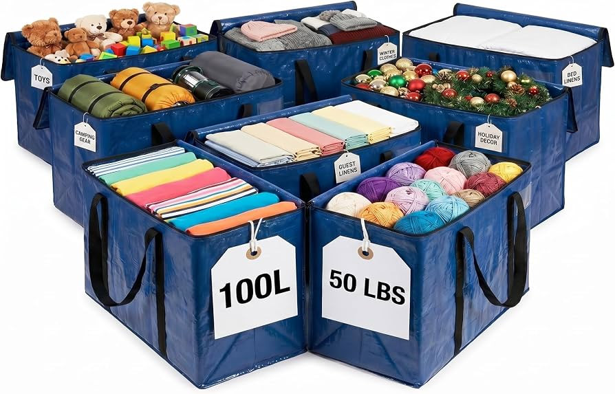 ClearSpace Heavy Duty Moving Bags or Storage Bag \u2013 Large Moving Boxes with Backpack Straps, ... | Amazon (US)