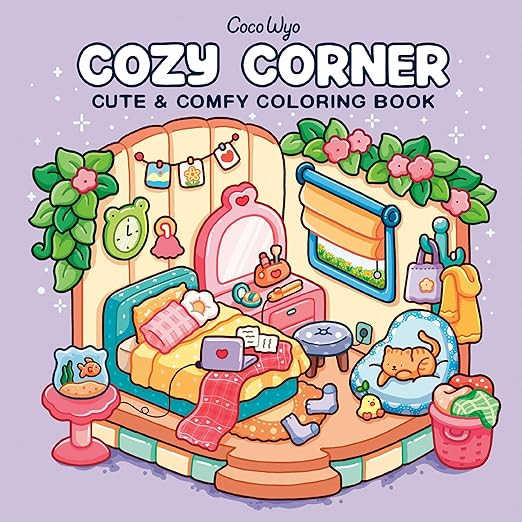 Cozy Corner: Coloring Book for Adults and Kids (Cozy Spaces Coloring)      Paperback – March 18... | Amazon (US)