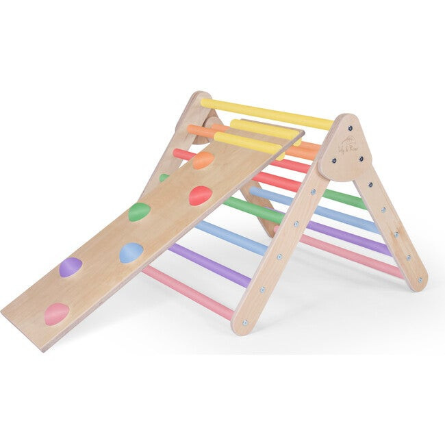 Little Climber with Rockwall, Birch/Rainbow | Maisonette