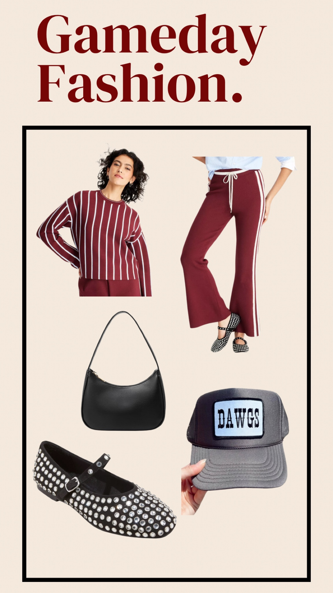 Burgundy game day looks 

#LTKStyleTip #LTKMidsize #LTKSeasonal