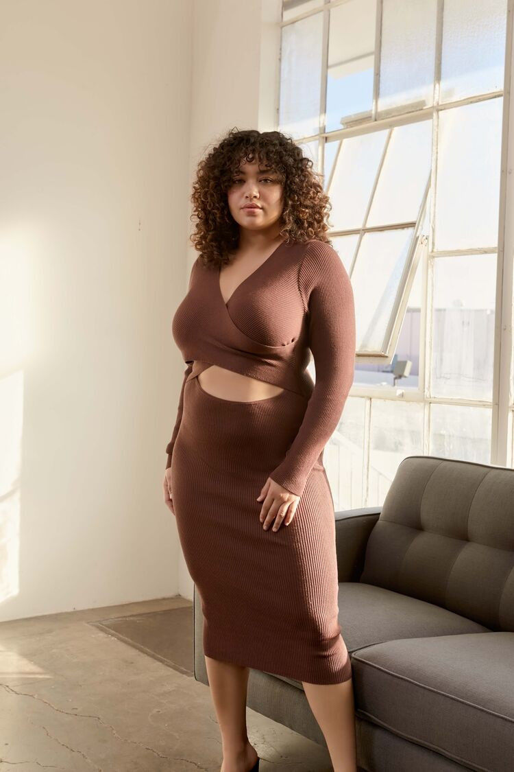 Plus Size Cutout Sweater Dress | Forever 21 (US)