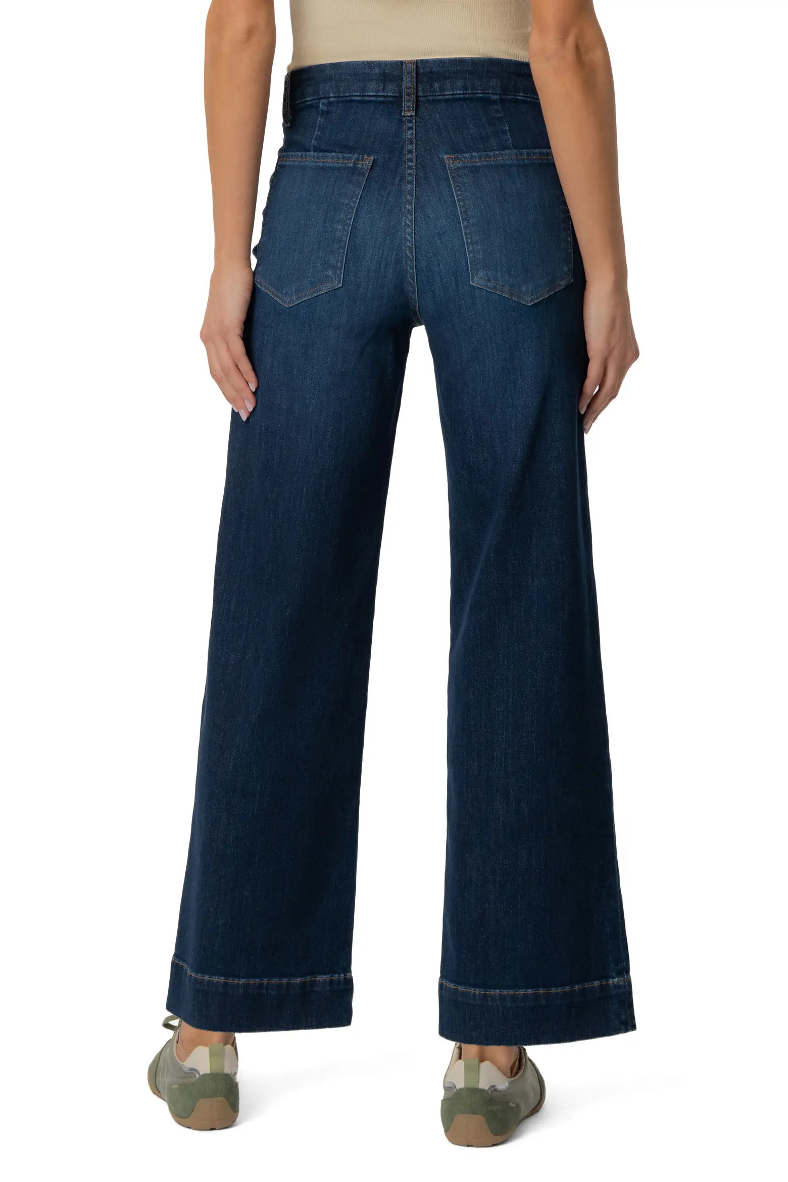 Meg Patch Pocket High Waist Ankle Wide Leg Jeans (Women) | Nordstrom | Nordstrom