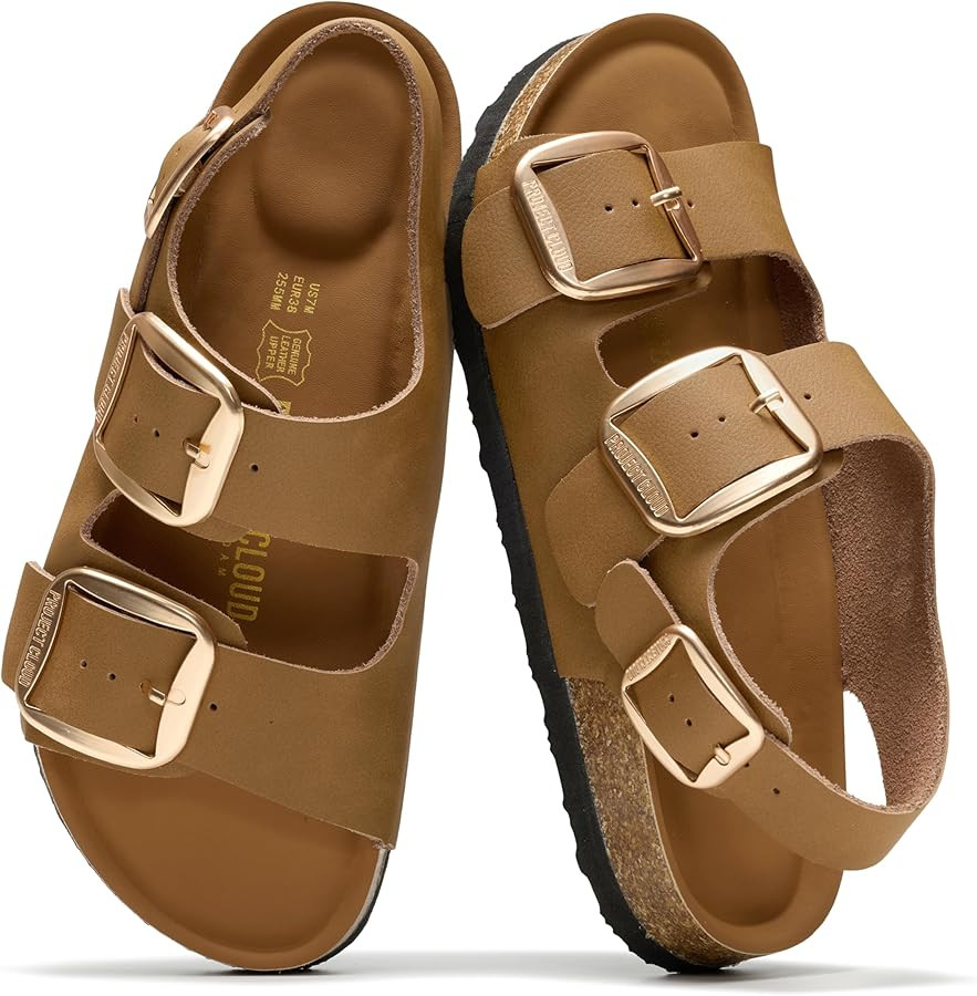 Project Cloud 100% Genuine Leather Beach Sandals for Women 2026 with Lightweight & Comfortable Sl... | Amazon (US)