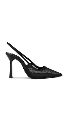 Tony Bianco Glide Slingback in Black Nylon from Revolve.com | Revolve Clothing (Global)