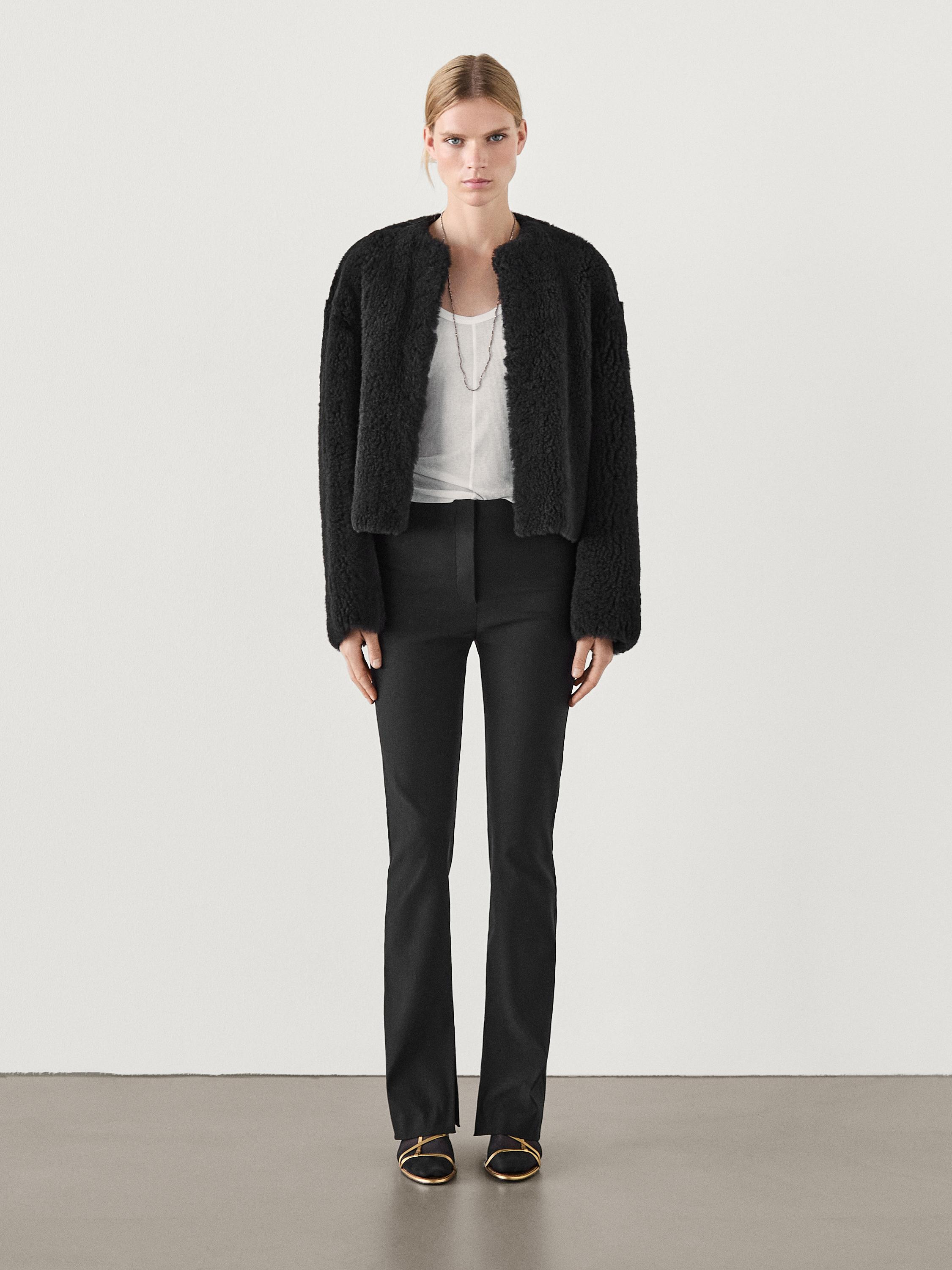 Fitted stretch trousers | Massimo Dutti US