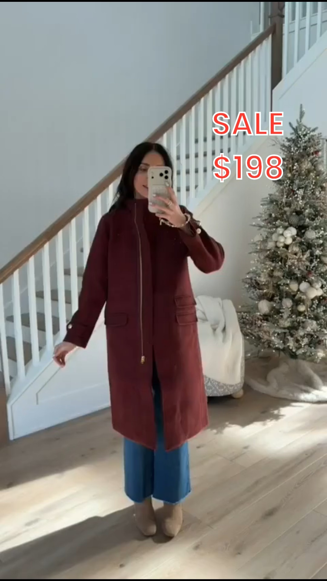J.Crew Burgundy coat on sale, extra 50% off, winter coat, winter outfit, long coat, jcrew coats, classy style, annabrstyle.

#LTKOver40 #LTKGiftGuide #LTKSaleAlert
