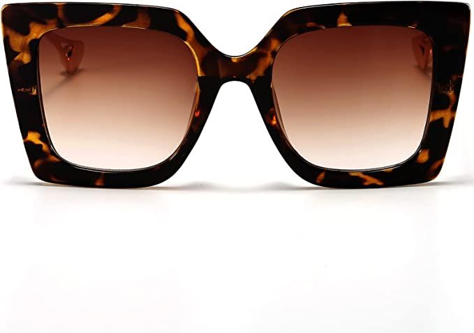 AIEYEZO Oversized Square Sunglasses for Women Fashion Big Large Frame Sun Glasses 100% UV Blockin... | Amazon (US)