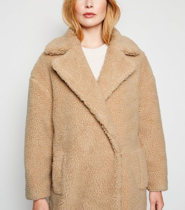 Cream Teddy Maxi Coat | New Look | New Look (UK)