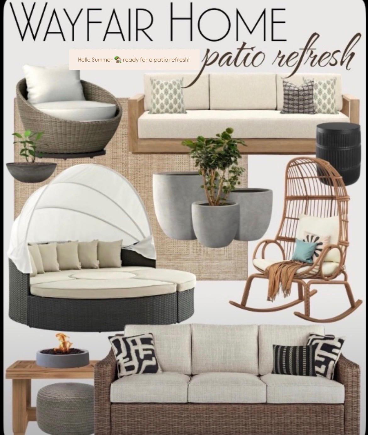 Ready for a summer patio refresh! ☀️🏡  #wayfair #summer #patio #summerhome #summervibes

#LTKHome #LTKSummerEdit #LTKSeasonal