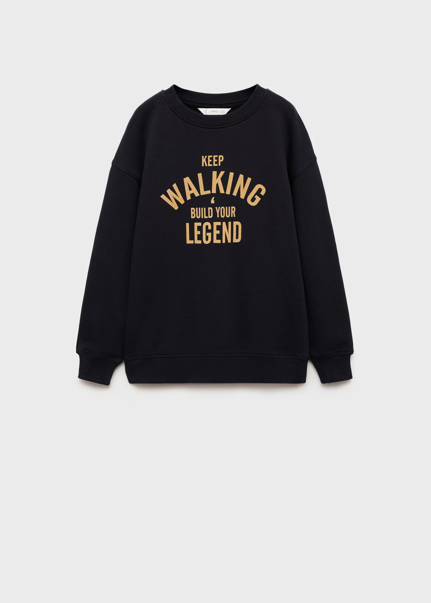 Texture detail print sweatshirt | Mango (US/MX/AU)