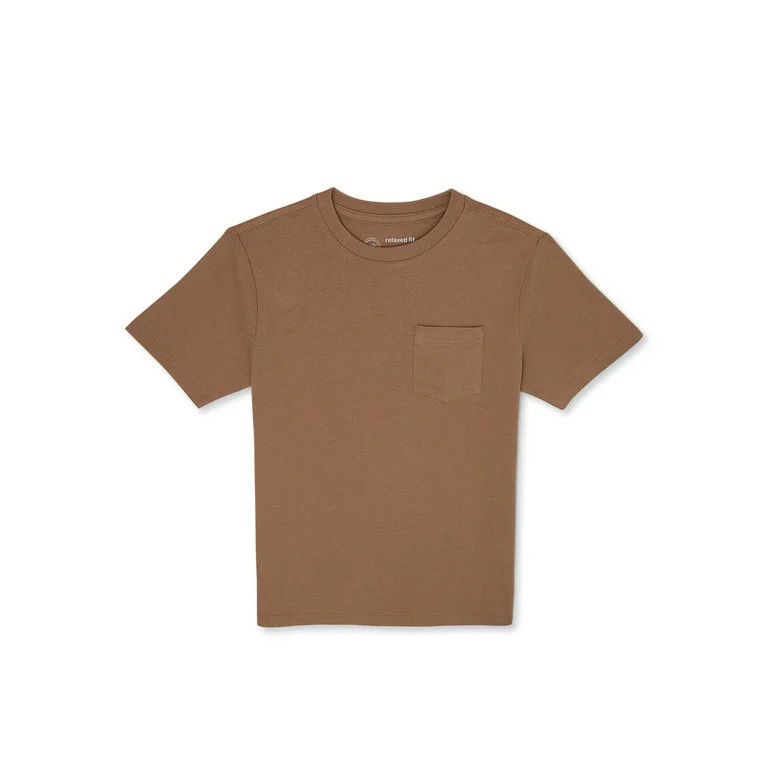 Wonder Nation Boys Pocket Tee with Short Sleeves, Sizes 4-18 & Plus | Walmart (US)
