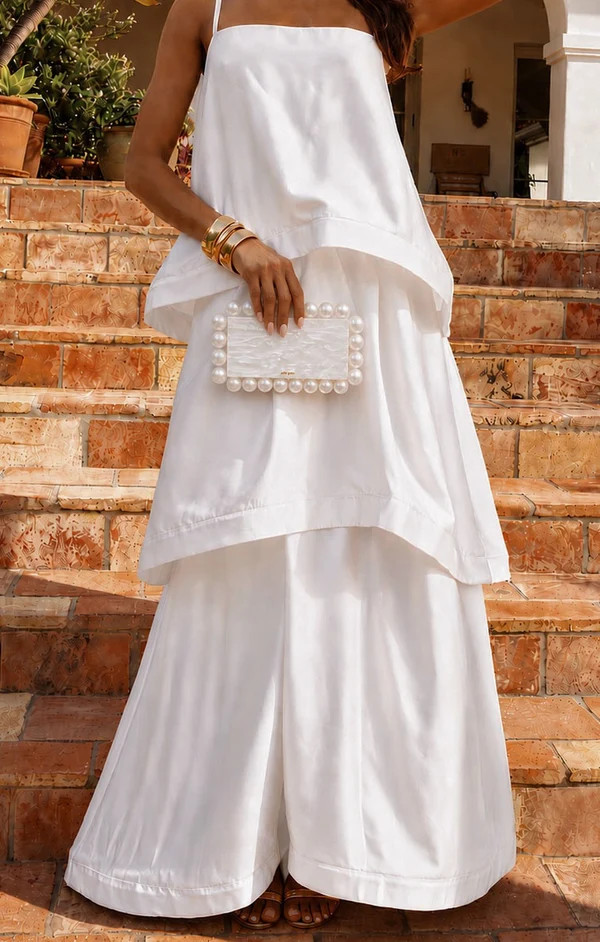 Ella Maxi Dress ~ Ivory Luxe Satin | Show Me Your Mumu