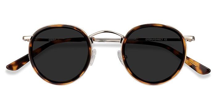 Critic - Round Tortoise Frame Prescription Sunglasses | EyeBuyDirect | EyeBuyDirect.com
