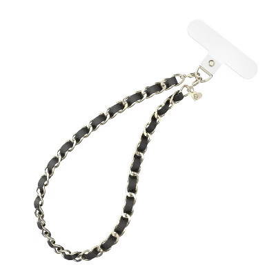 VELVET CAVIAR Phone Charm - Black Leather Chain | Target