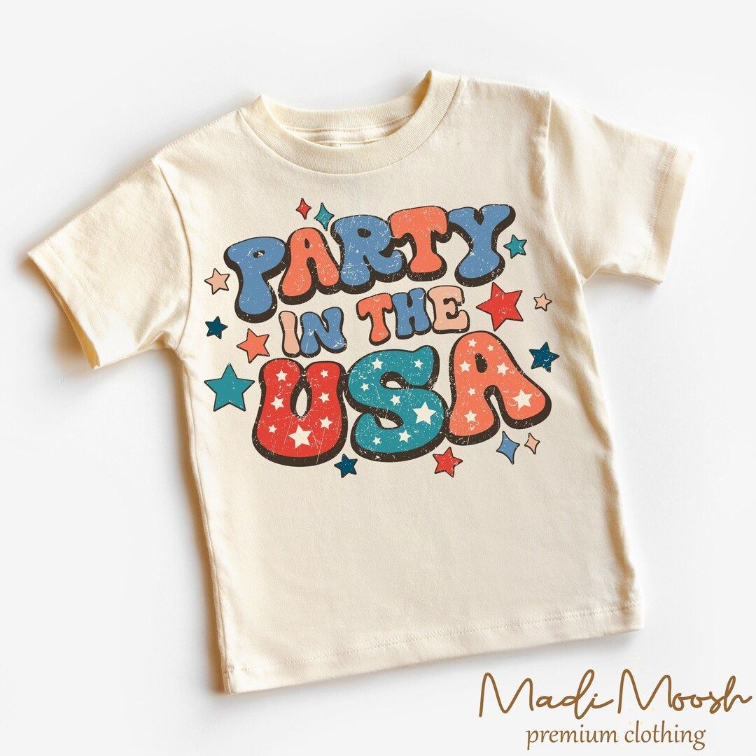 Independence Day Kids Shirt Party in the USA Toddler Tee 4th of July Kids Shirt - Etsy | Etsy (US)