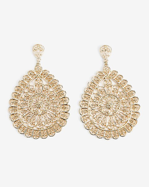 Teardrop Statement Drop Earrings | Express
