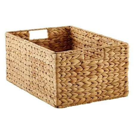 Zentique ZENGN-B21 L 17 x 14 x 17 in. Water Hyacinth Baskets, Brown | Walmart (US)