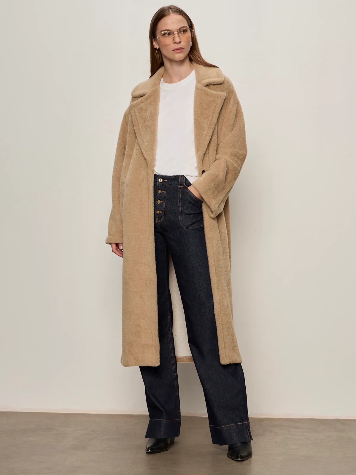 LIVE IN FUR COAT WARM CAMEL | Sanctuary Clothing