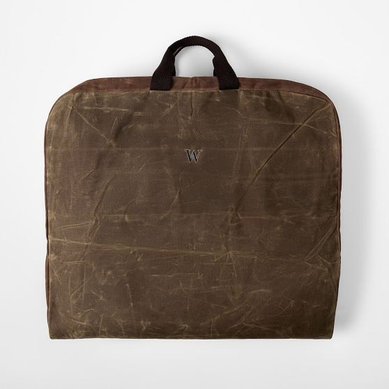 Waxed Canvas Garment Bag | Mark and Graham