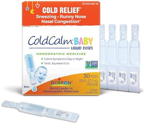 Boiron ColdCalm Baby Single-Use Drops for Relief from Cold Symptoms of Sneezing, Runny Nose, and ... | Amazon (US)