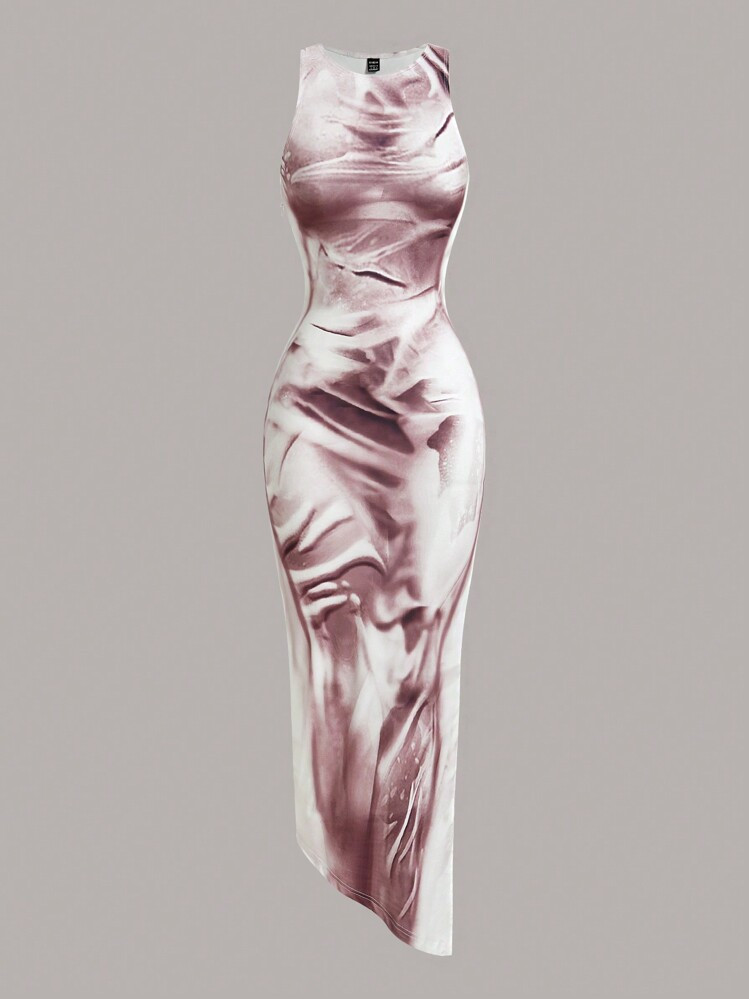 SHEIN ICON Body Heat Map Print Tank Long Dress | SHEIN