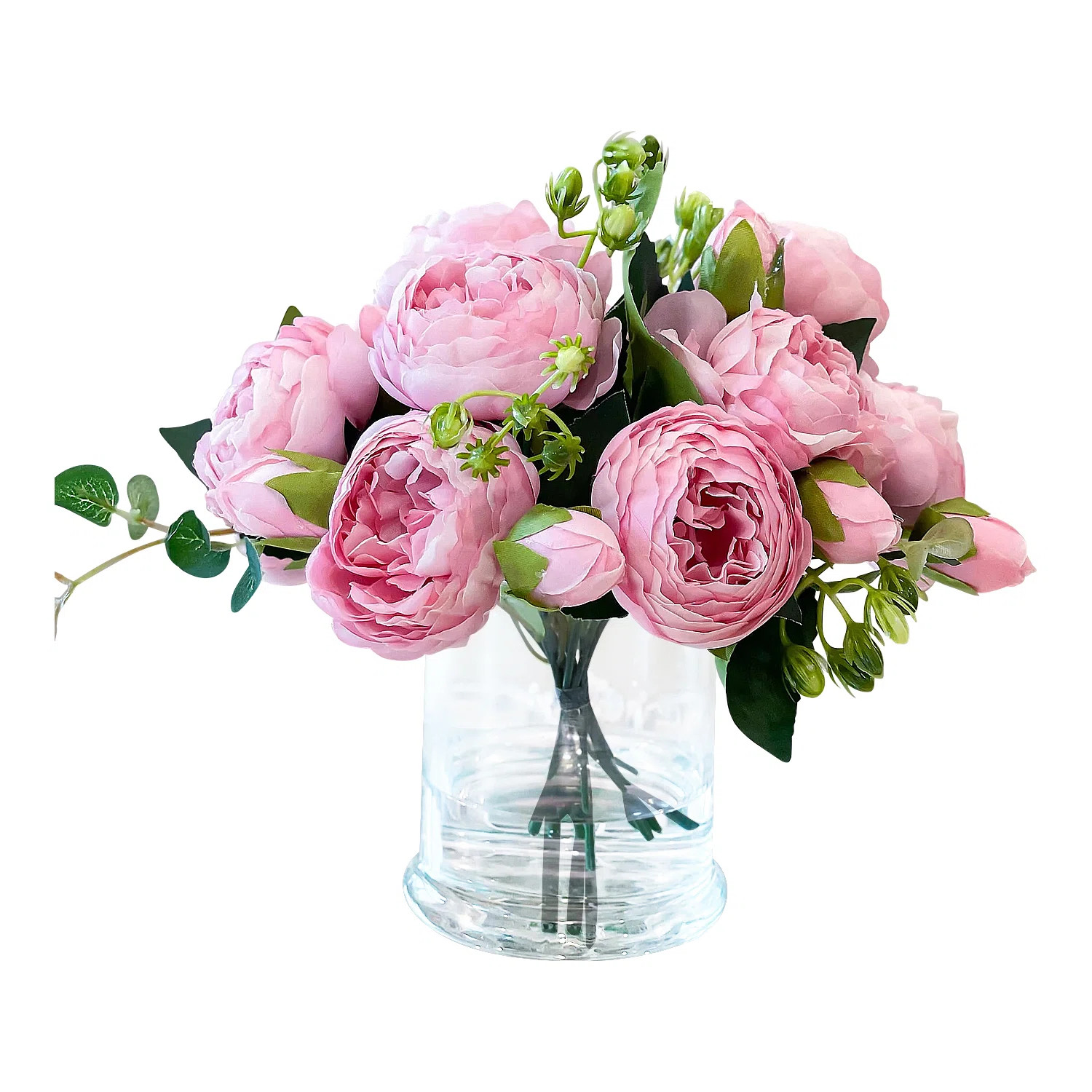 Rose Arrangement in Vase | Wayfair North America